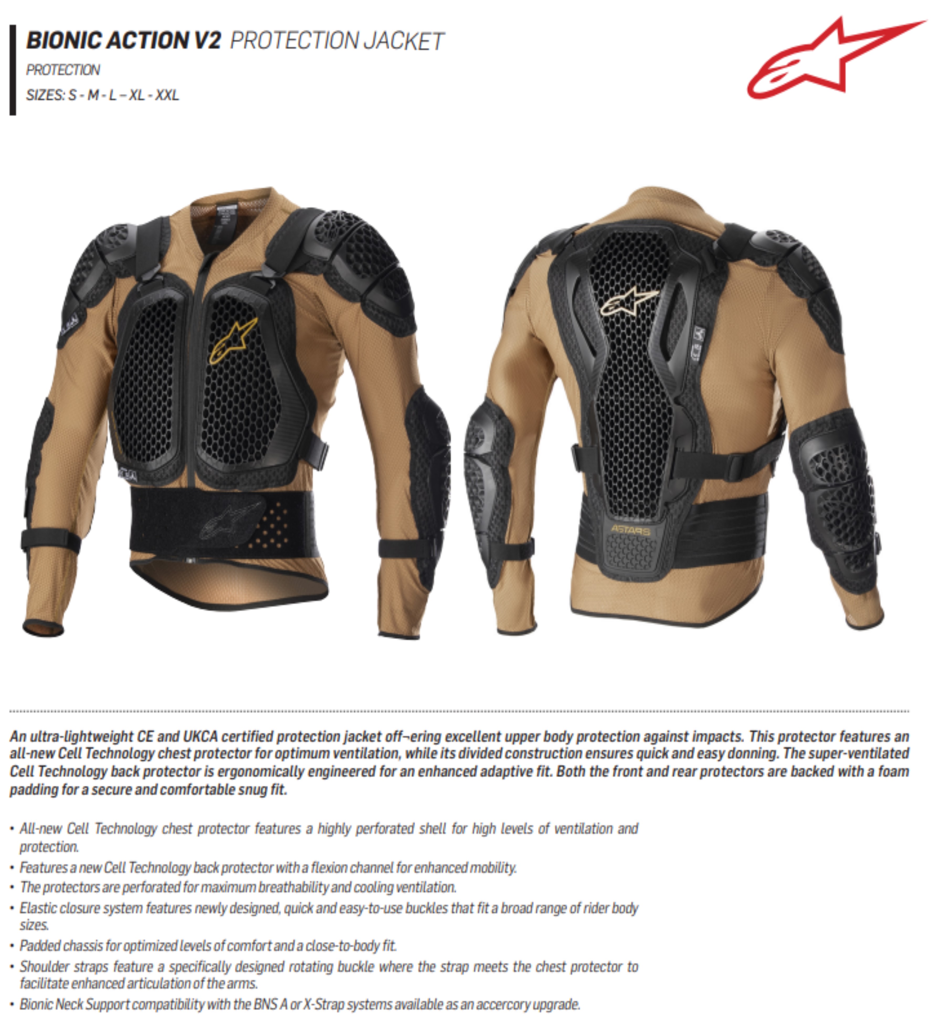 Alpinestars Bionic Action V2 Protection Jacket | eBay